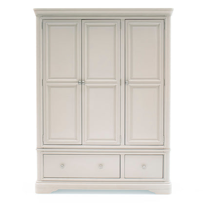 Mabel 3 Door 2 Drawer Wardrobe - Taupe
