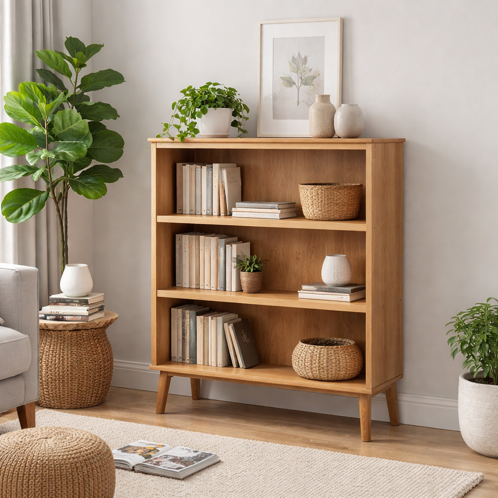 Malmo Bookcase - Small Wide