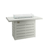 Mambo Santorini Bar Table with Firepit - Grey with Plain Top