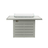 Mambo Santorini Bar Table with Firepit - Grey with Plain Top