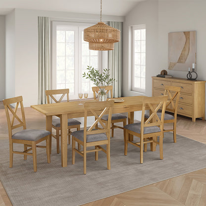 Marsden Oak Extending Dining Table -120cm