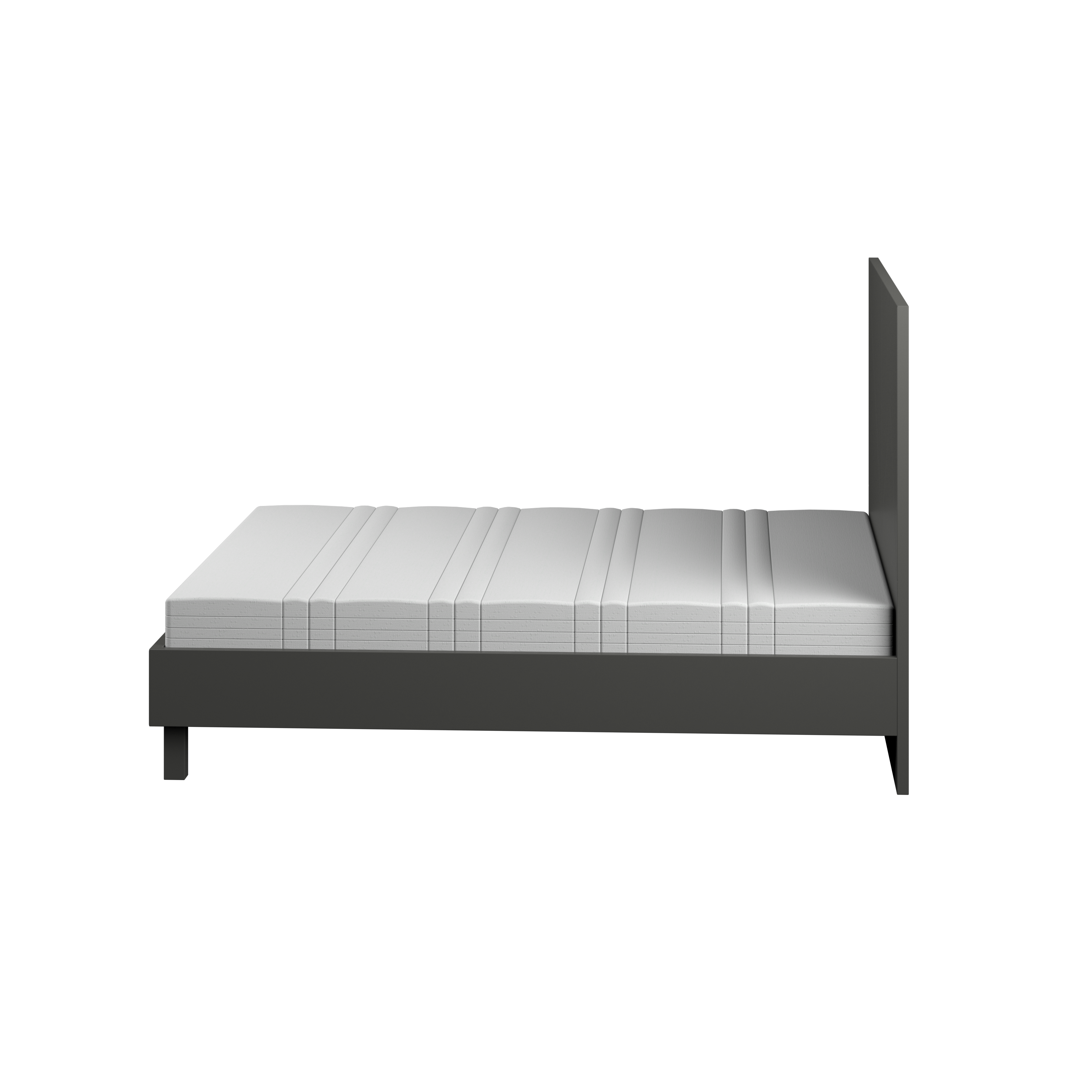 Mint Collection - Arezzo 5ft Kingsize Bed - Matte Dark Grey