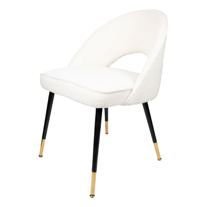 Mint Collection Dining Chair - White Boucle