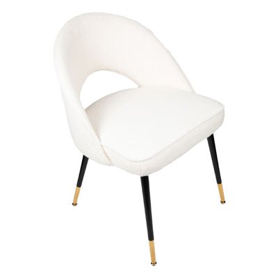 Mint Collection Dining Chair - White Boucle