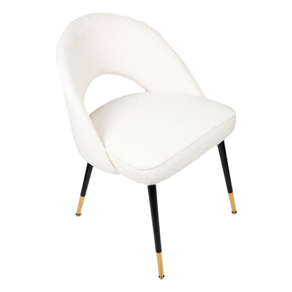 Mint Collection Dining Chair - White Boucle