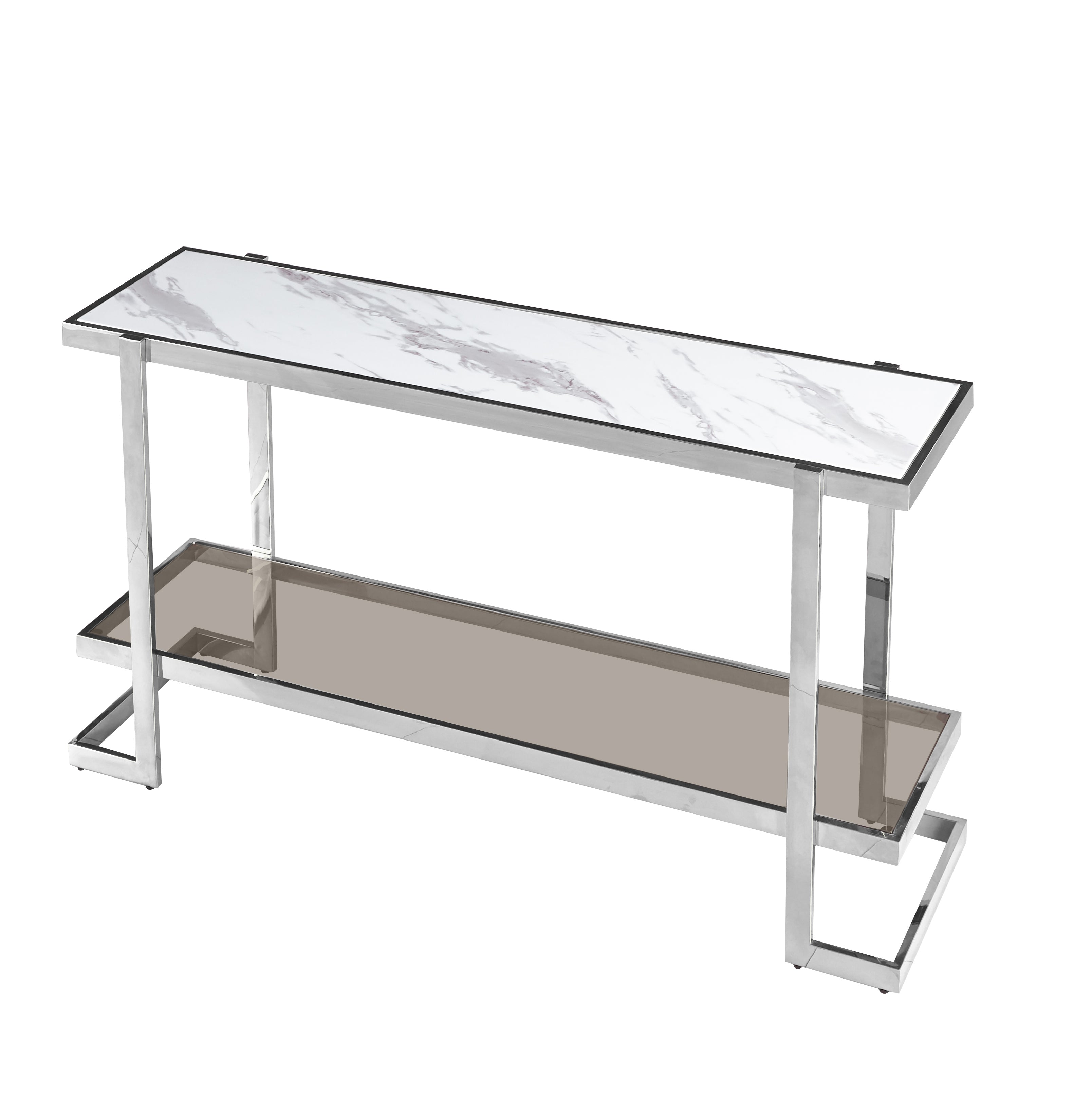Mint Collection Console Table - Marble Effect
