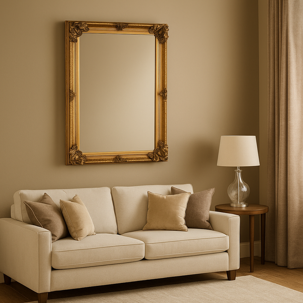 Mirror Collection - Rectangular Gold Frame - MIR05