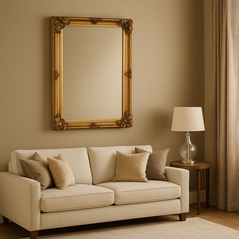 Mirror Collection - Rectangular Gold Frame - MIR05