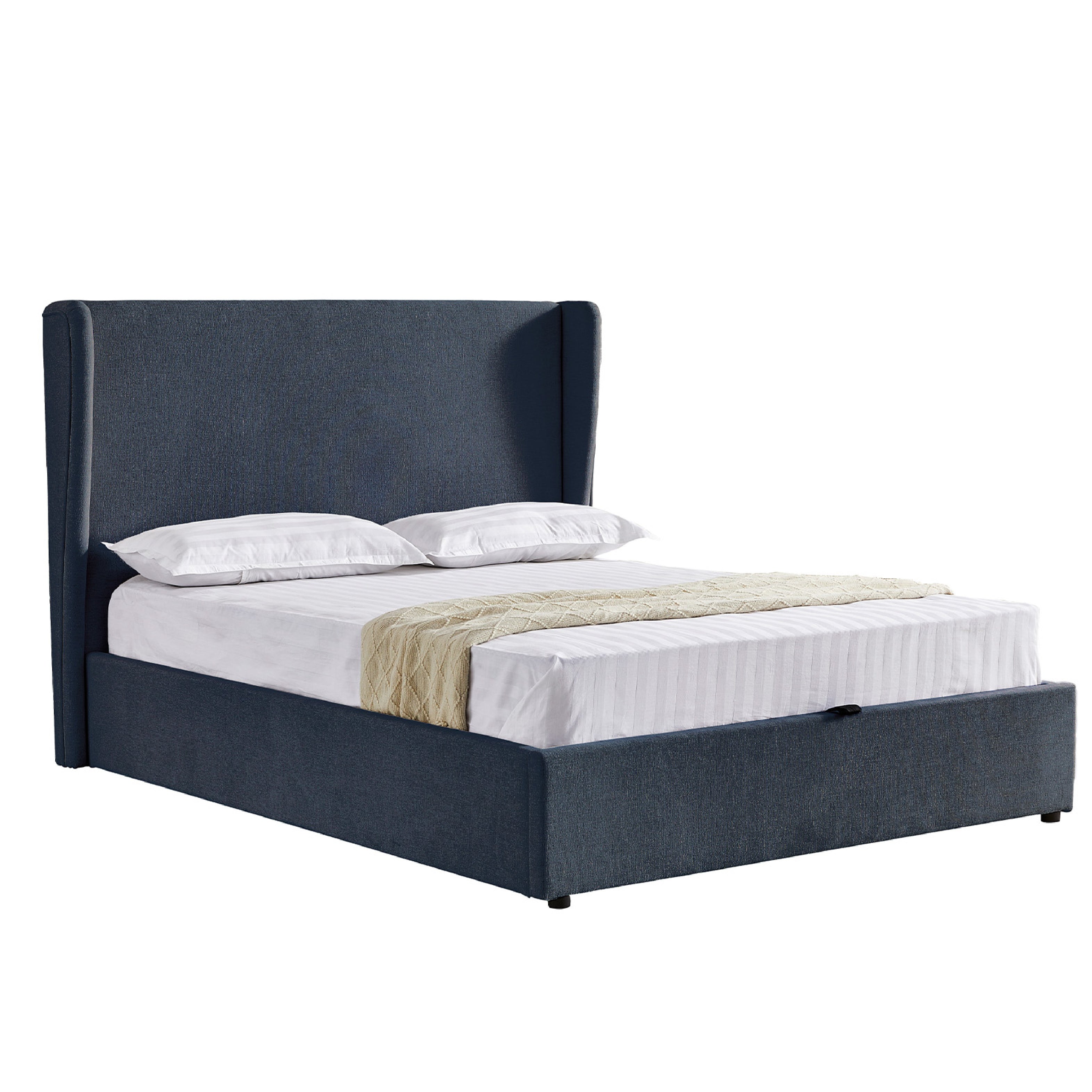 Margot Ottoman Bed Frame - Navy