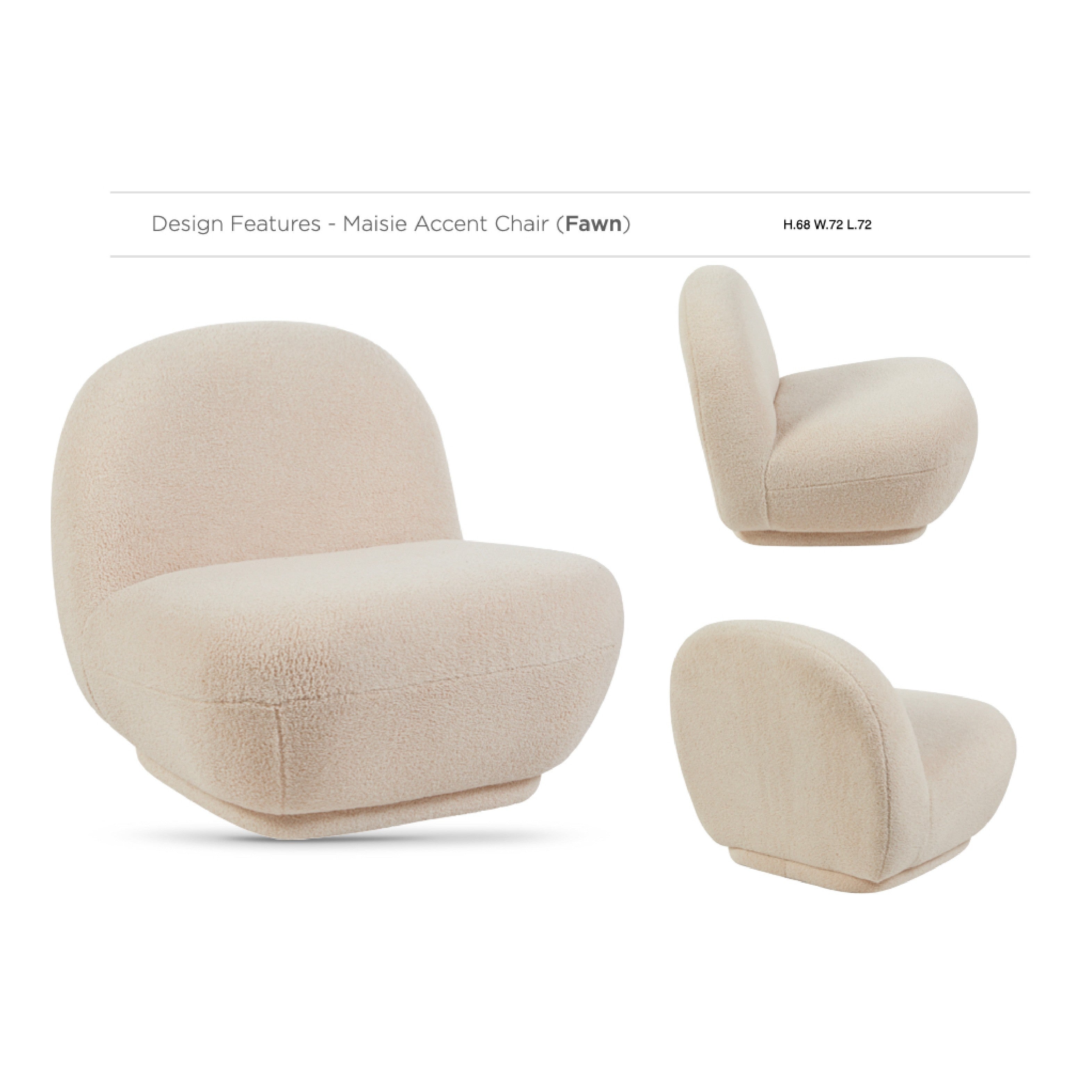 Maisie Accent Chair - Fawn