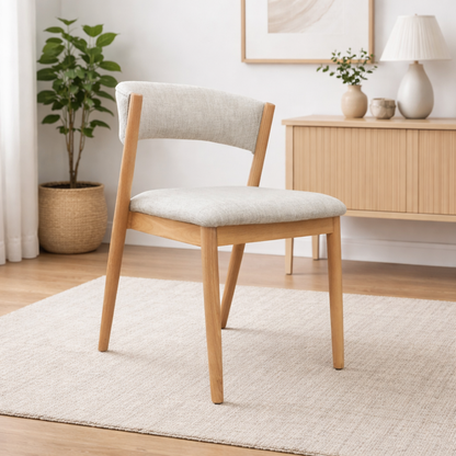 Malmo Upholstered Dining Chair – Natural