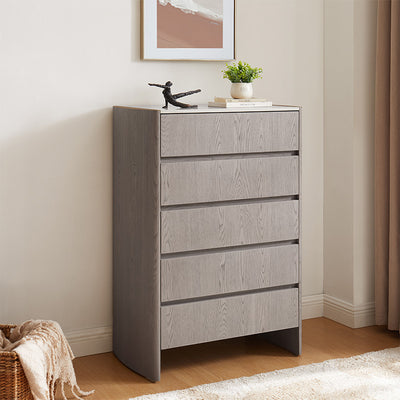 Mondello Washed Oak - 5 Drawer Tall Chest