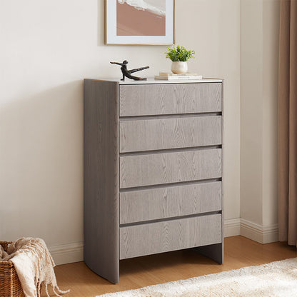 Mondello Washed Oak - 5 Drawer Tall Chest