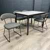 Milan Sintered Stone Dining Table 120cm & 4 Milan Dining Chairs