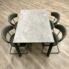 Milan Sintered Stone Dining Table 120cm & 4 Milan Dining Chairs