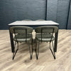 Milan Sintered Stone Dining Table 120cm & 4 Milan Dining Chairs