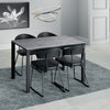 Milan Sintered Stone Dining Table 120cm & 4 Milan Dining Chairs