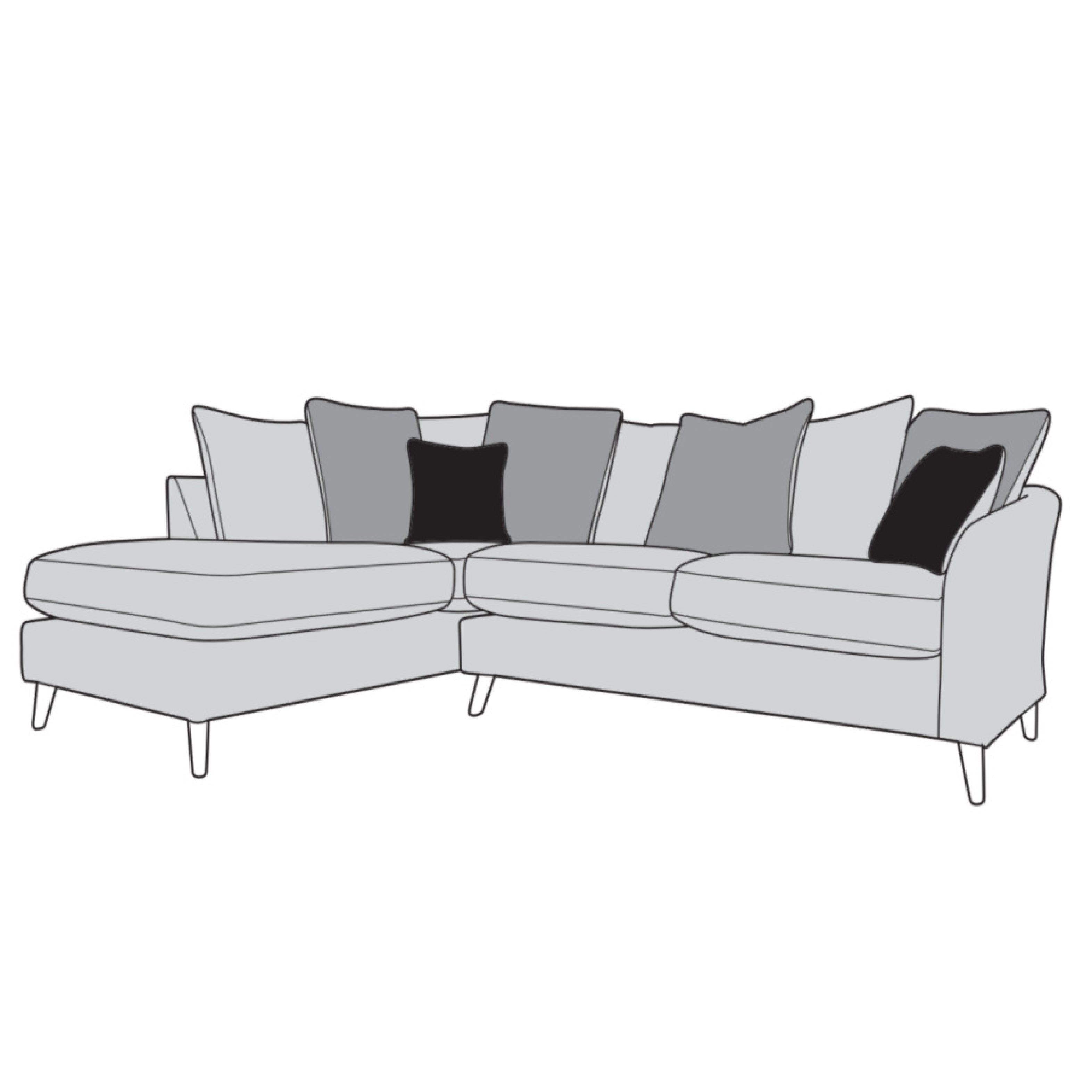 Molly Sofa - Corner with Left Hand Chaise (Pillow Back)