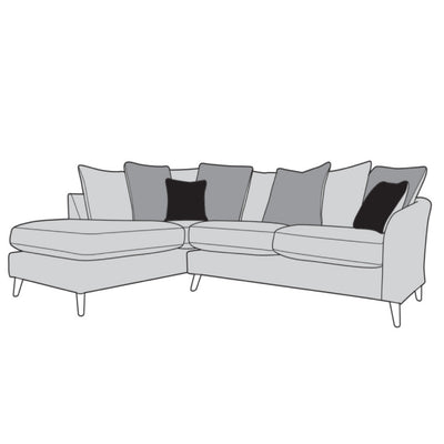 Molly Sofa - Corner with Left Hand Chaise (Pillow Back)