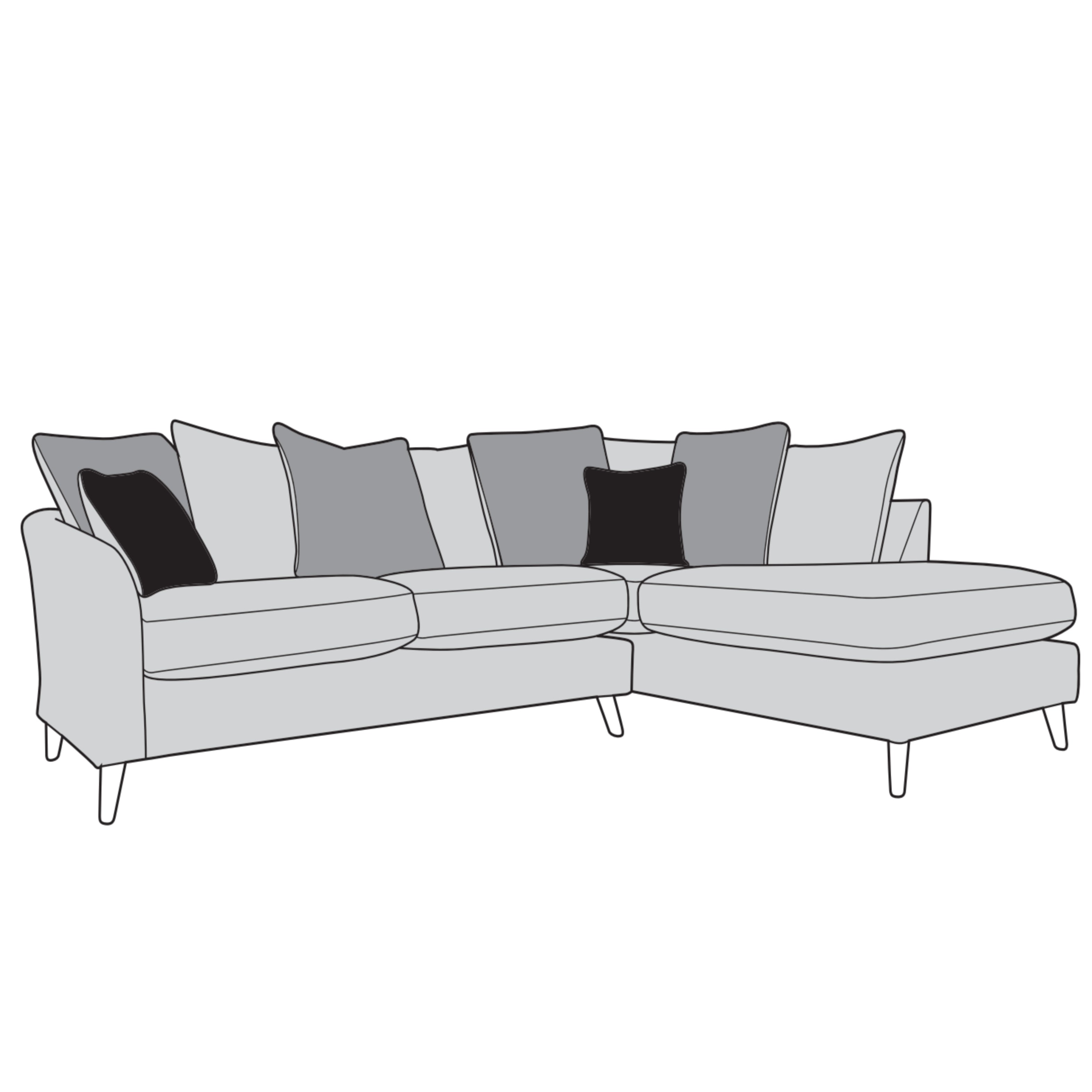 Molly Sofa - Corner with Right Hand Chaise (Pillow Back)