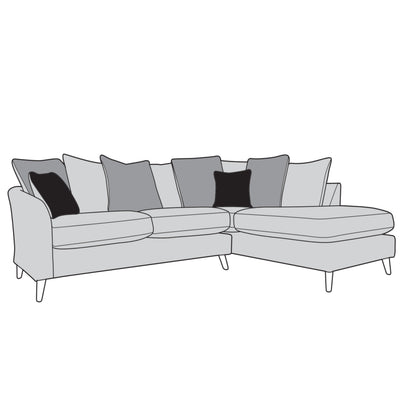 Molly Sofa - Corner with Right Hand Chaise (Pillow Back)