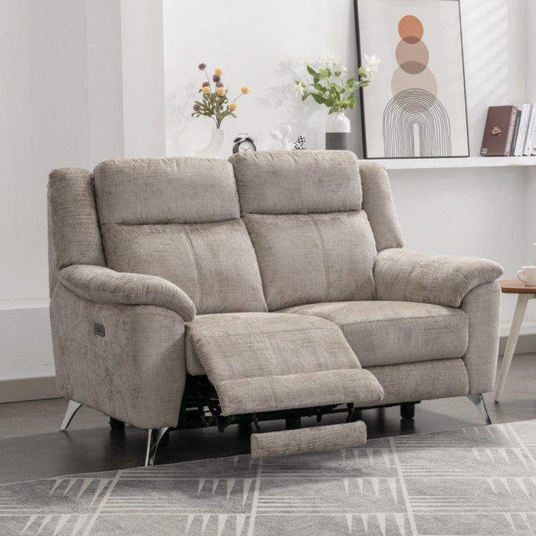 Monroe Sofa - 2 Seater Electric Recliner - Fossil