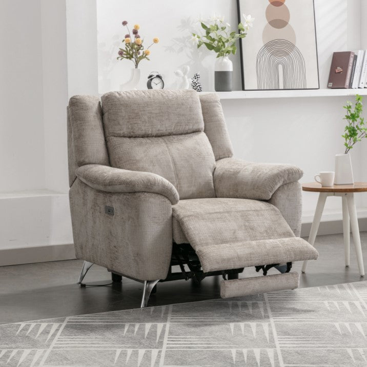Monroe Sofa - Armchair Electric Recliner - Fossil