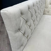 Montgomery Corner Dining Bench Set with Backs, PLUS Earlham Fixed Dining Table in White with Oak Top - Right Hand Facing