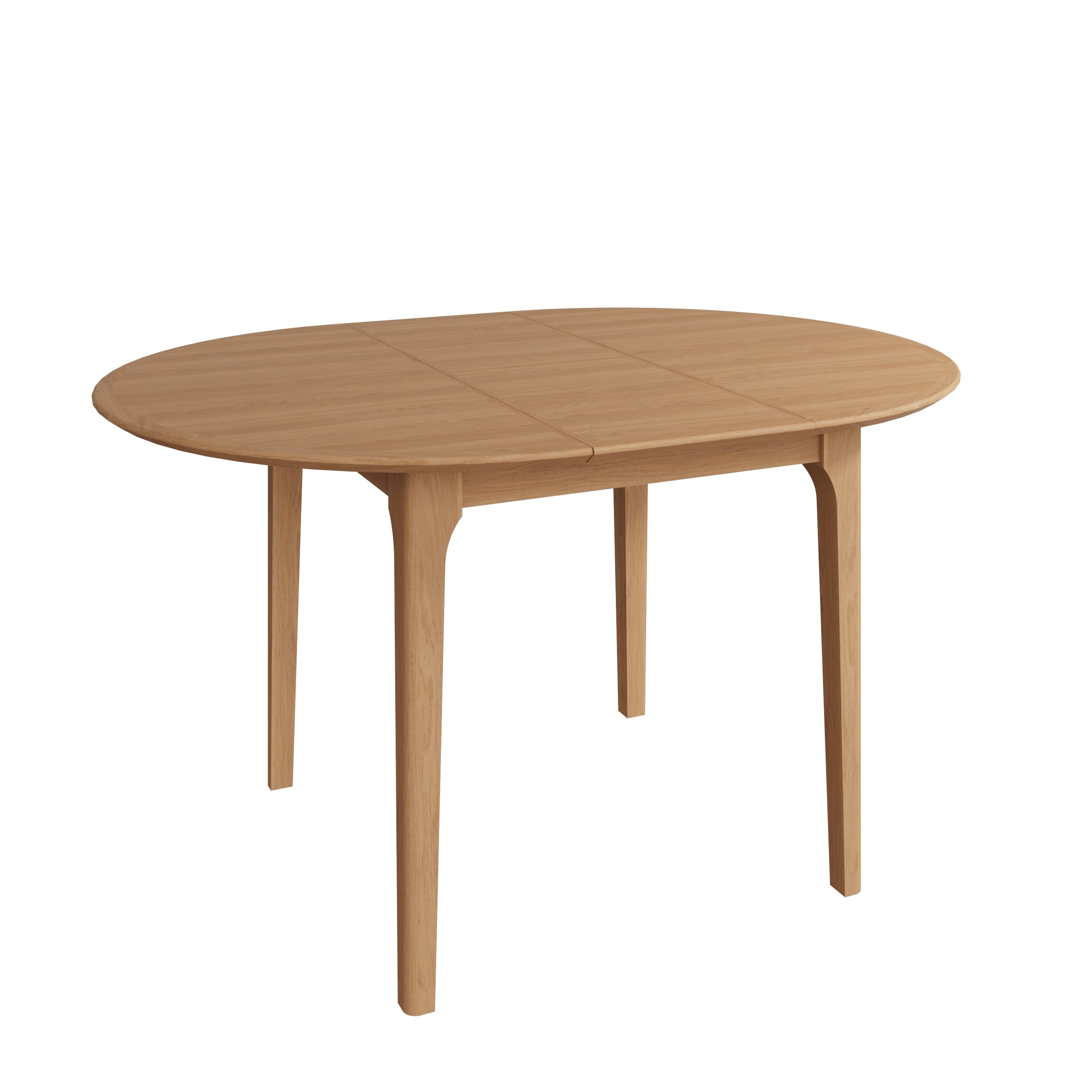 Rimini Oak Round Butterfly Extending Dining Table