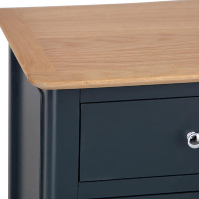 Rimini Oak & Charcoal Painted Chest - 2 over 3