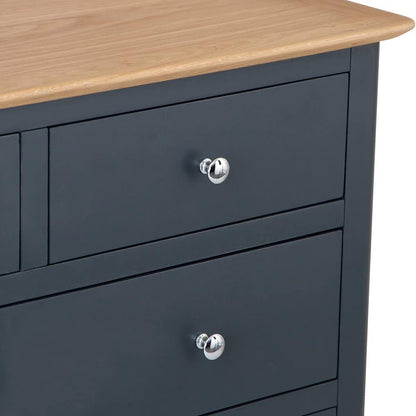 Rimini Oak & Charcoal Painted Chest - 2 over 3