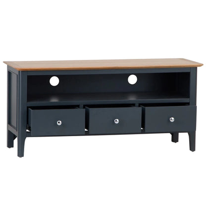 Rimini Oak & Charcoal Painted TV Unit - Large