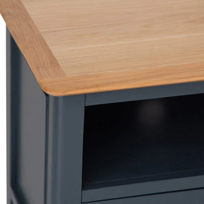 Rimini Oak & Charcoal Painted TV Unit - Large