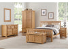 Newbridge Oak Bed Frame - 6ft High Foot End