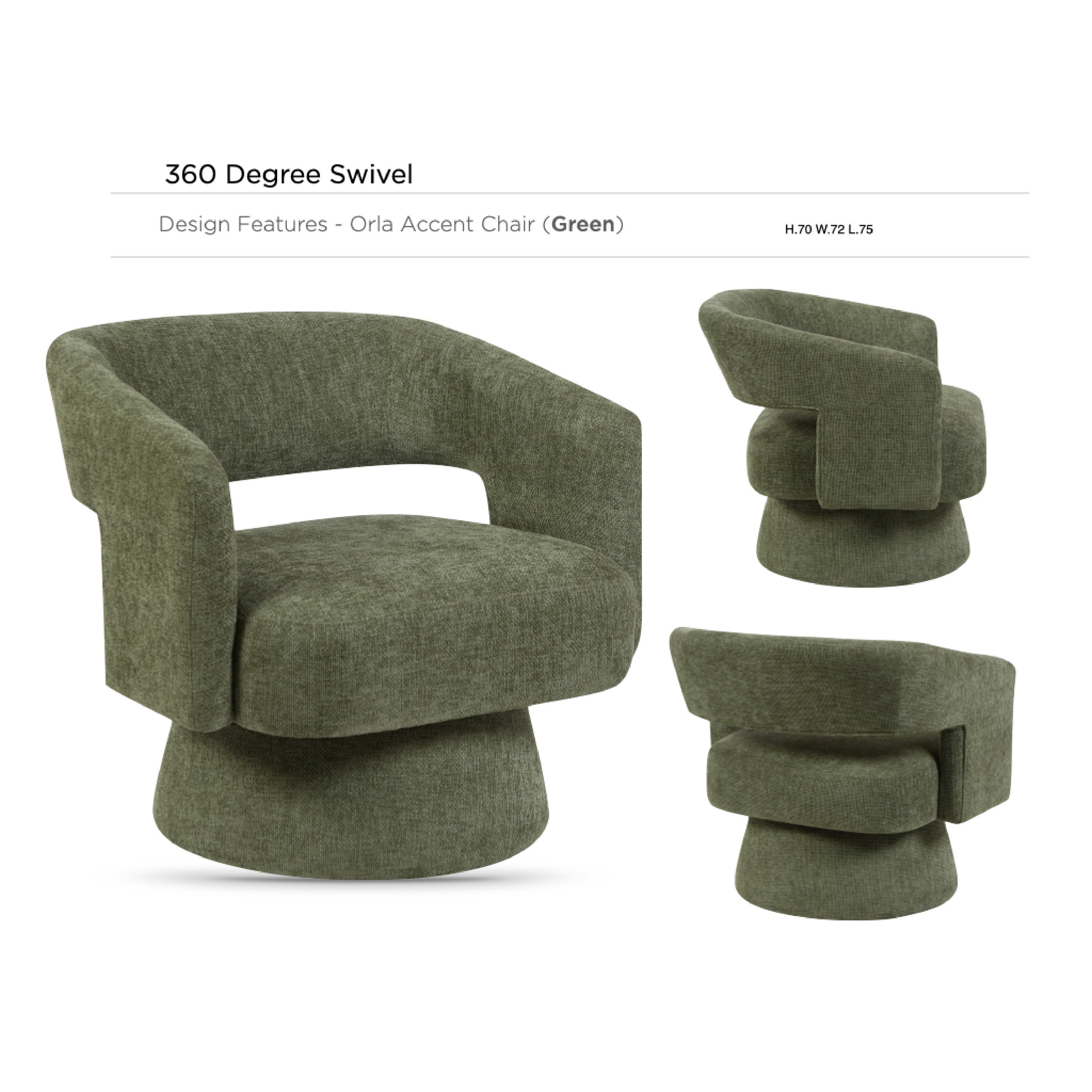 Orla Accent Chair - Green