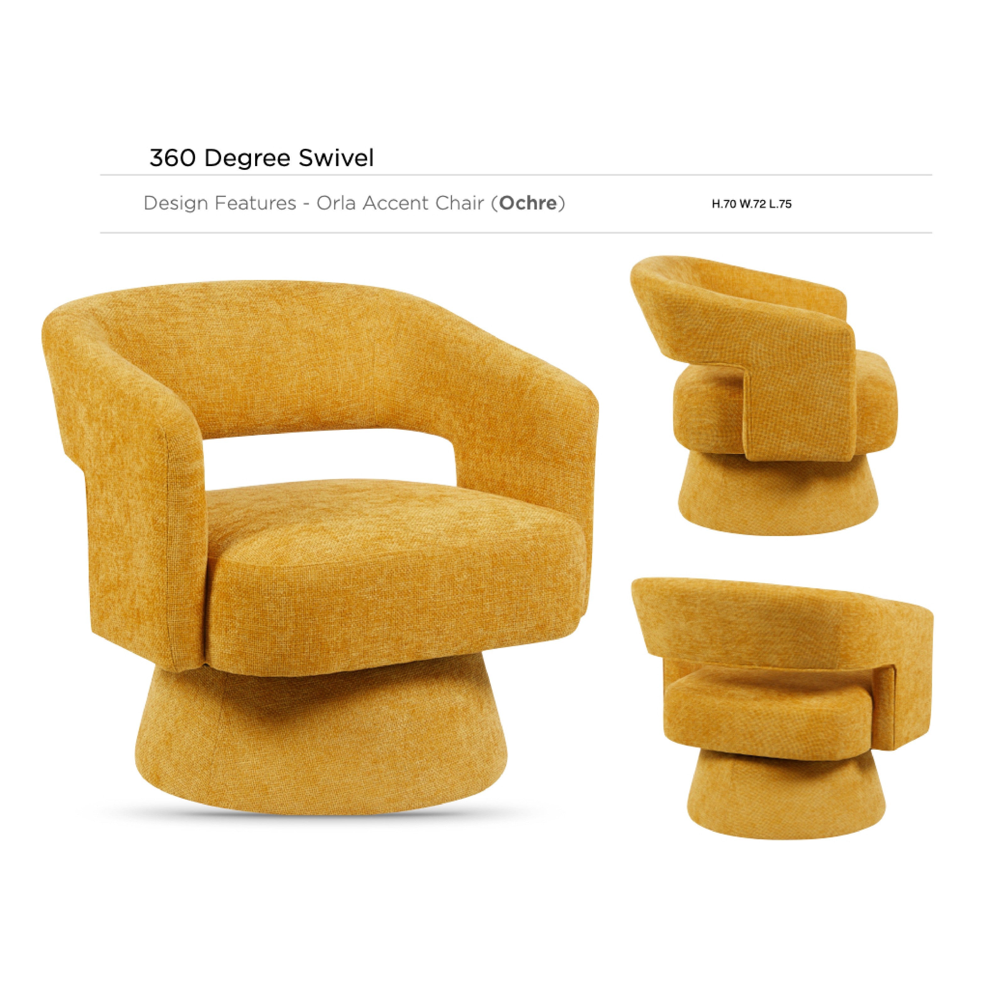 Orla Accent Chair - Ochre