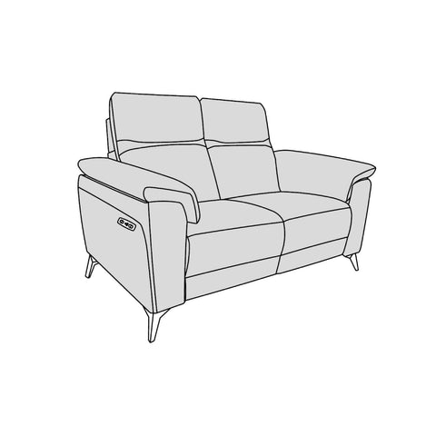 Orlando Sofa - 2 Seater Electric Recliner