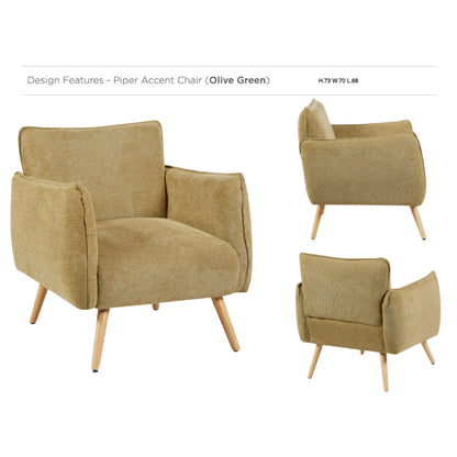 Piper Accent Chair - Olive Green