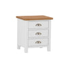 Oregon Oak & White Painted Bedside - Large