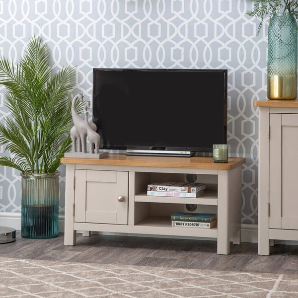Oregon Oak & Stone Painted TV Unit - Standard