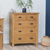 Oregon Oak Chest of Drawers - 2 Over 3 Chest