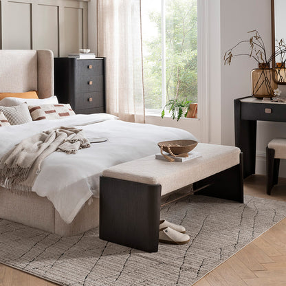Rhodes End of Bed Bench - Ebony