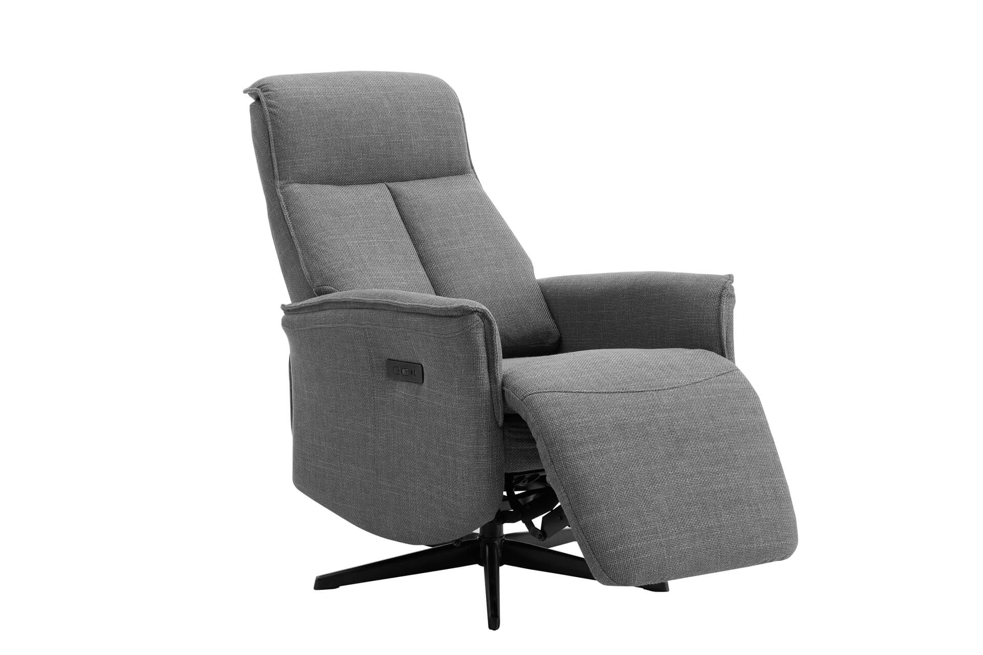 Riya Electric Reclining Accent Chair - Charcoal