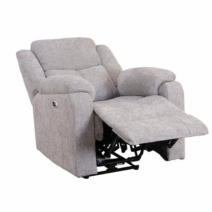 Rome Arm Chair - Electric Recliner - Silver