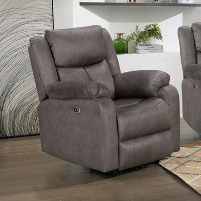 Rome Arm Chair - Electric Recliner - Steel