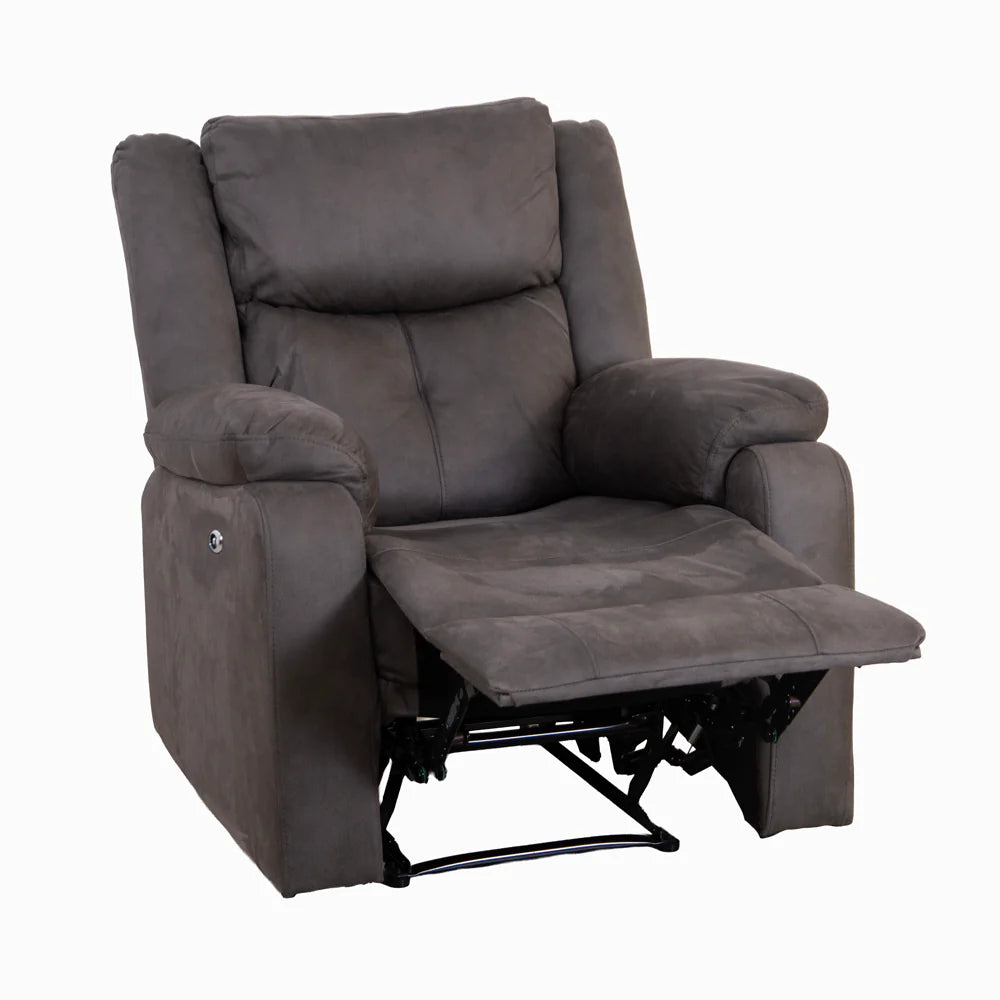 Rome Arm Chair - Electric Recliner - Steel