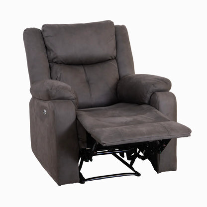 Rome Arm Chair - Electric Recliner - Steel