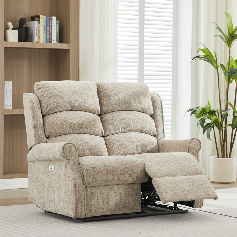 Regency Sofa - 2 Seater Electric Recliner - Rabbit – The Oak Outlet Co.