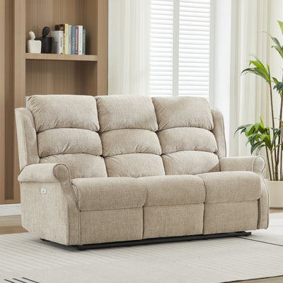 Regency Sofa - 3 Seater Electric Recliner - Rabbit