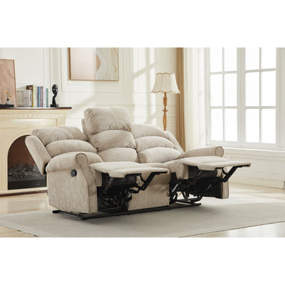 Regency Sofa - 3 Seater Manual Recliner - Rabbit
